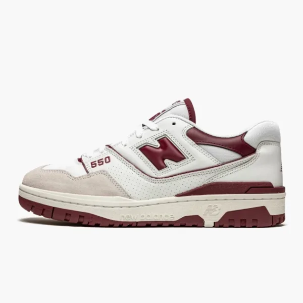 New Balance 550 Sea Salt Burgundy