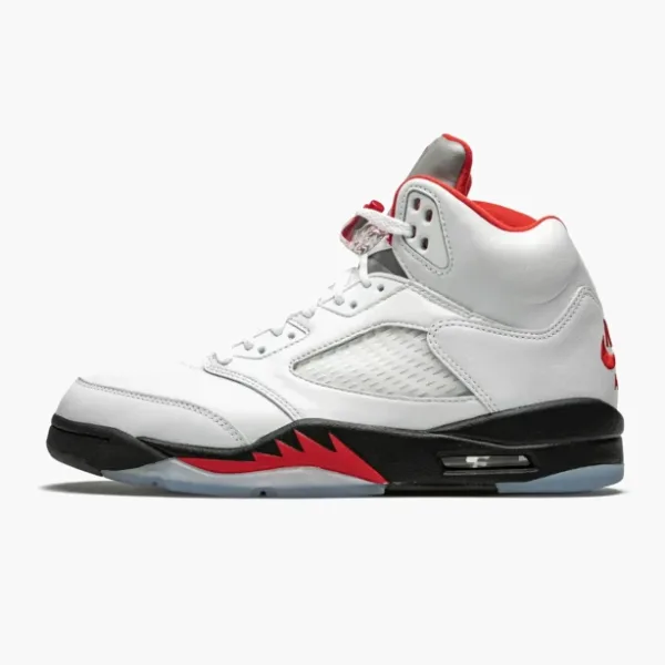 Air Jordan 5 Retro Fire Red Silver Tongue 2020