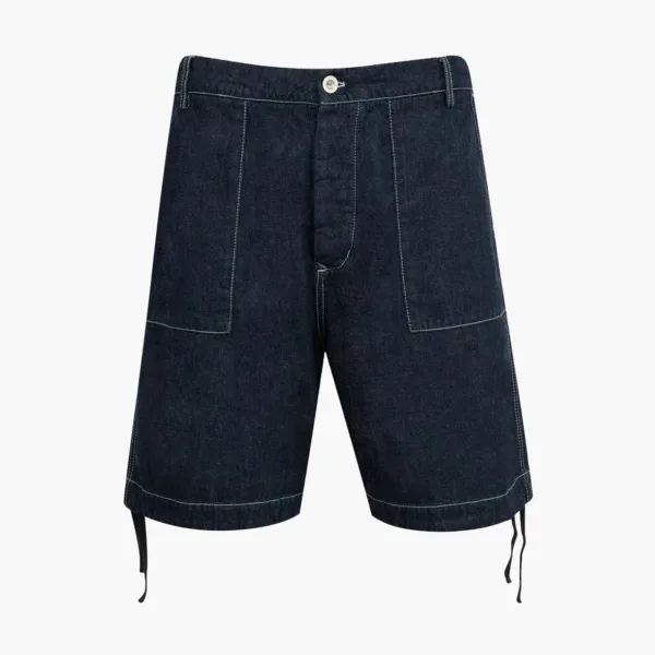 C.P. Company Logo Patch On The Back Shorts Denim