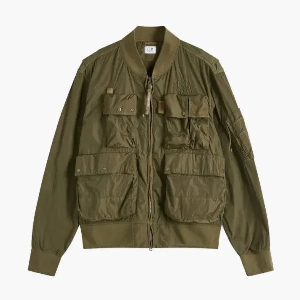 C.P. Company Chrome-R Multipocket Bomber Jacket Green