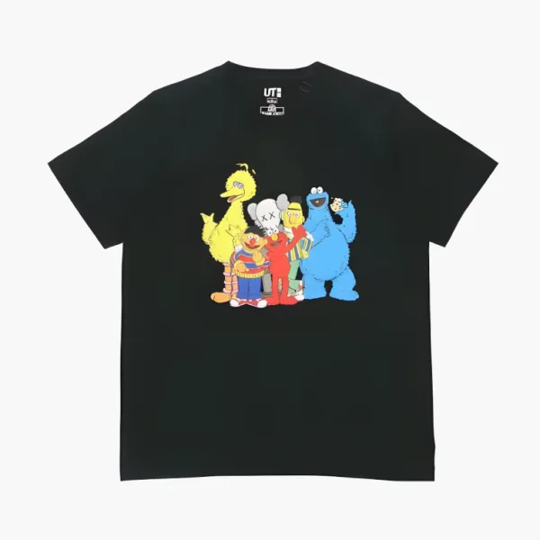 Uniqlo x Kaws x Sesame Street Black