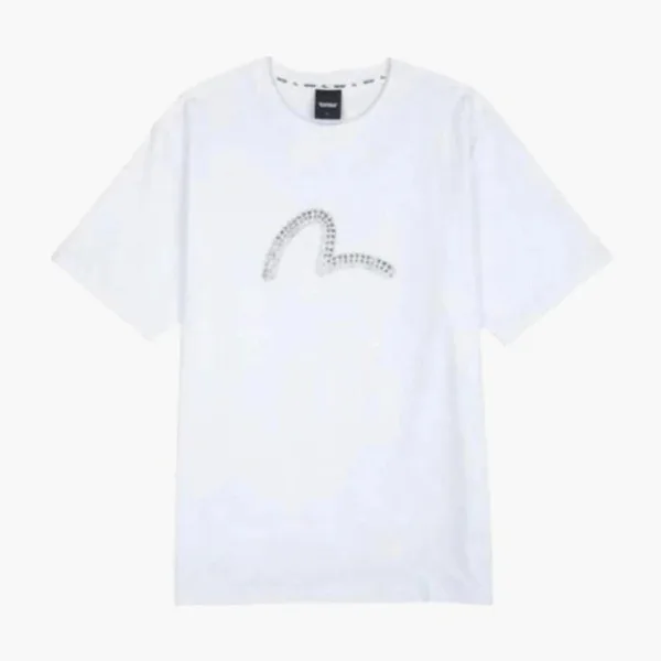Evisu Pearl Hotfix Seagull Tee White