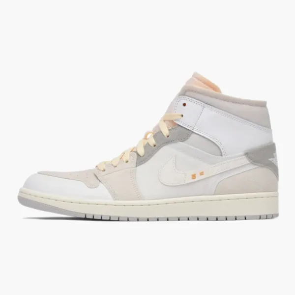 Air Jordan 1 Mid SE Craft Inside Out White Grey