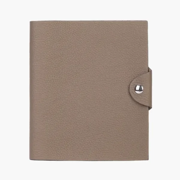HERMES Togo Calfskin Storage Bag Unisex Brown