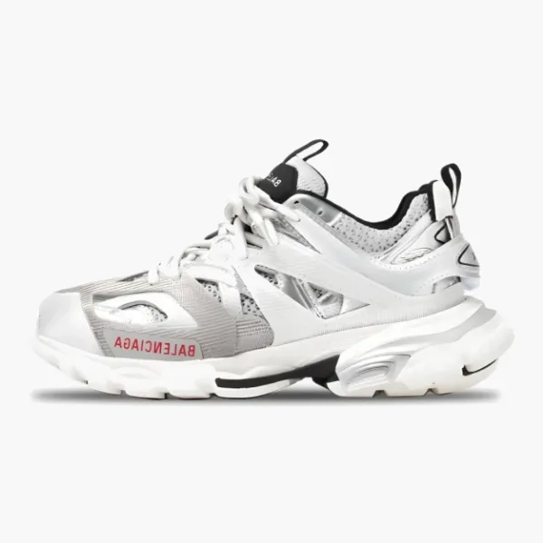 Balenciaga Track Low-Top Chunky Sneakers Silver