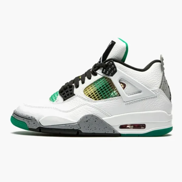 Air Jordan 4 Retro WMNS Lucid Green Rasta