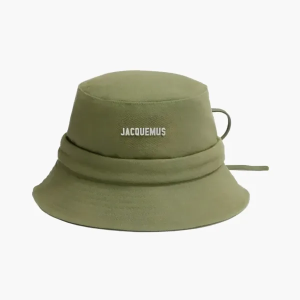 Jacquemus Cotton Hat Olive