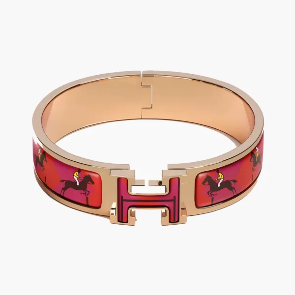 Hermes Clic H Les Allures Bracelet Red