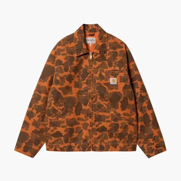 Carhartt WIP Duck Detroit Jacket Camo Orange
