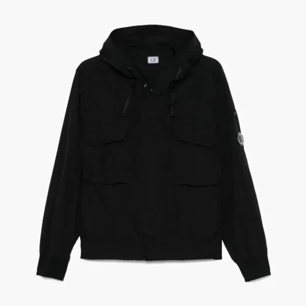 C.P. Company Chrome-R Lens Hooded Jacket Black