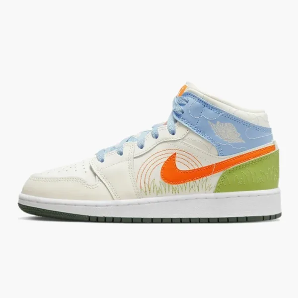 Air Jordan 1 Mid SE GS Stitch