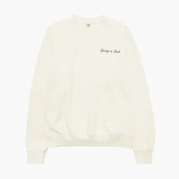 Sporty & Rich Syracuse Crewneck SS24 Beige