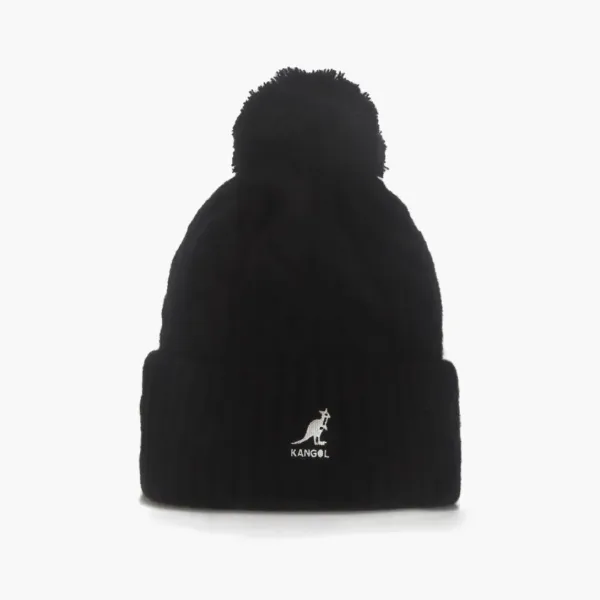 Kangol Pompom Beanie Black