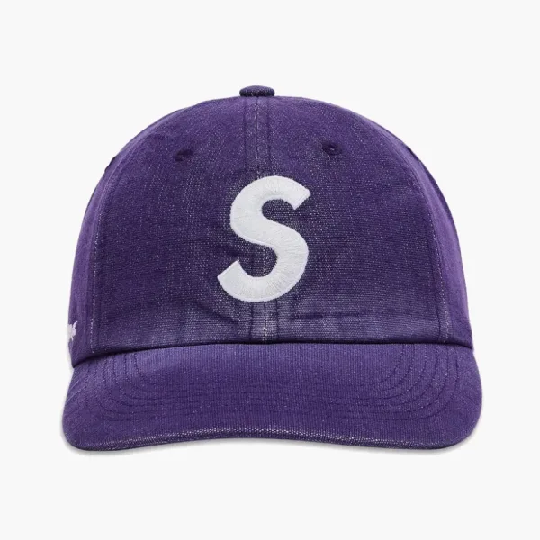 Supreme Cordura Denim S Logo 6-Panel Purple