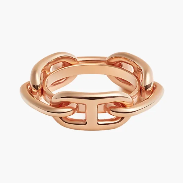 HERMES Metal Ringring Gold