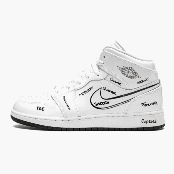 Air Jordan 1 Mid GS Schematic