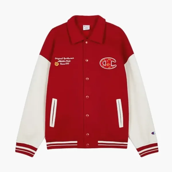Champion Baseball Uniform Jacket Red