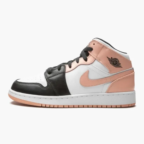 Air Jordan 1 Mid GS Crimson Tint Toe