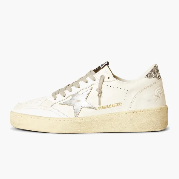 Golden Goose Ball Star WMNS White Silver