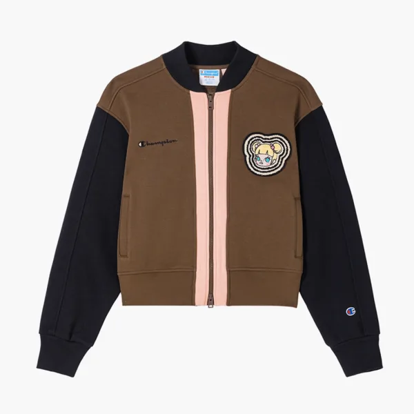 Champion x Pop Mart Bomber Jacket Coffee Quilt