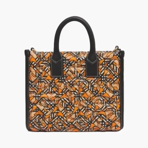 Burberry Freya Monogram Print Quilted Lambskin Bag Multicolor