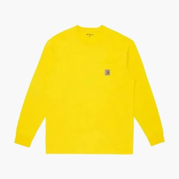Carhartt WIP Pocket Long Sleeve T-Shirt Yellow