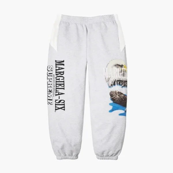 Supreme x MM6 Maison Margiela Eagle Sweatpants Ash Grey
