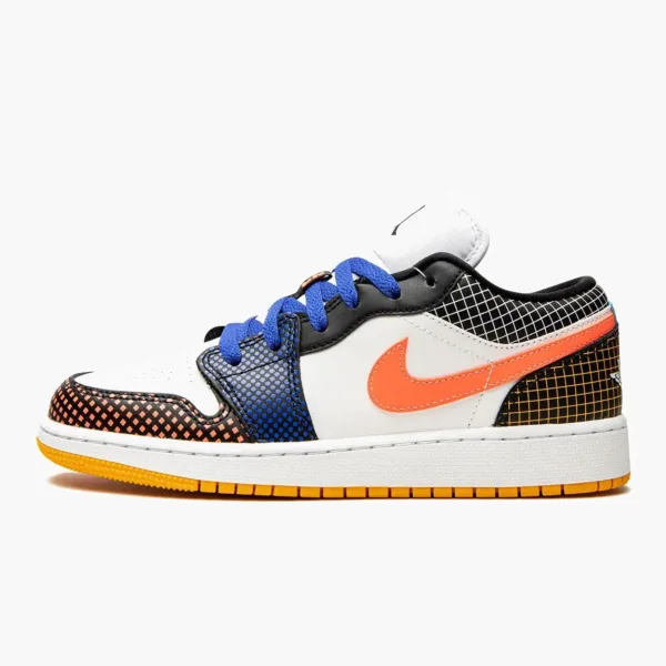 Air Jordan 1 Low Mmd Bg Multicolor Grid