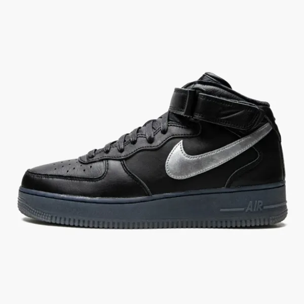Air Force 1 Mid Black / Metallic Silver