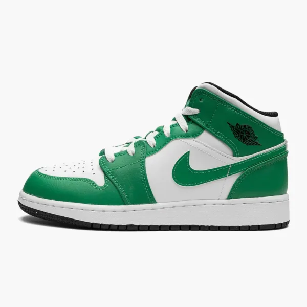 Air Jordan 1 Mid GS Lucky Green