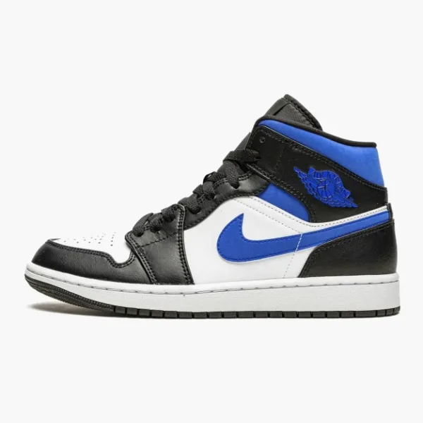Air Jordan 1 Mid White Black Royal