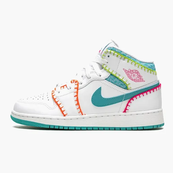 Air Jordan 1 Mid GS Multi Knit