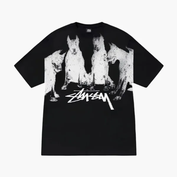 Stussy T-shirt Black White
