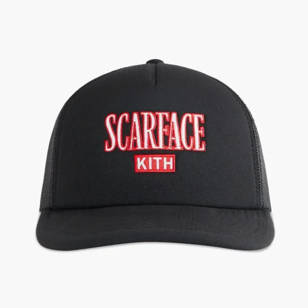 Kith For Scarface Poly Foam Nolan Trucker Hat Black
