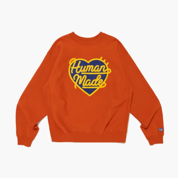Human Made Heavyweight Sweatshirt Orange