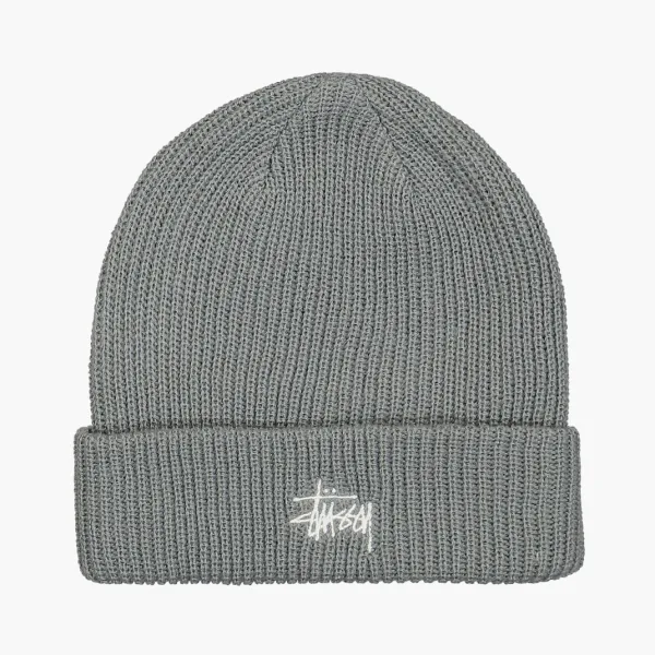Stussy Basic Cuff Beanie Light Grey