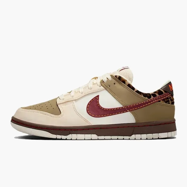 Nike Dunk Low WMNS Khaki Team Red