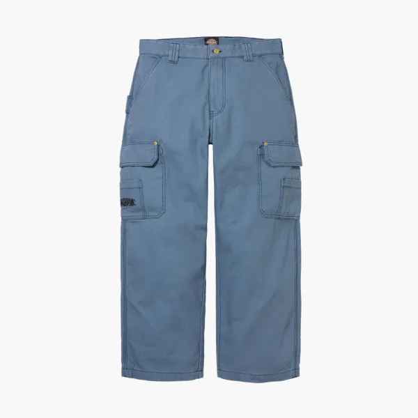 Supreme x Dickies Flannel Lined Cargo Pants Light Blue