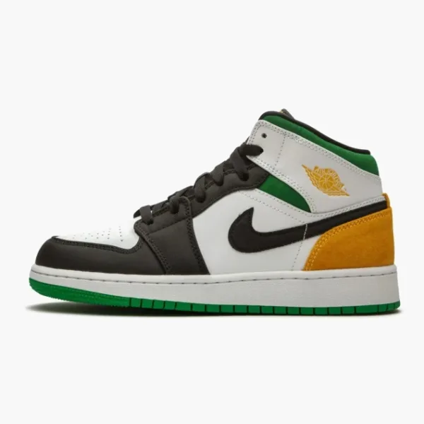 Air Jordan 1 Mid SE GS Laser Orange / Lucky Green