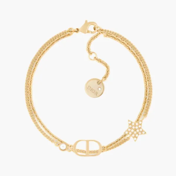 Dior Metal Double bracelet WMNS Gold