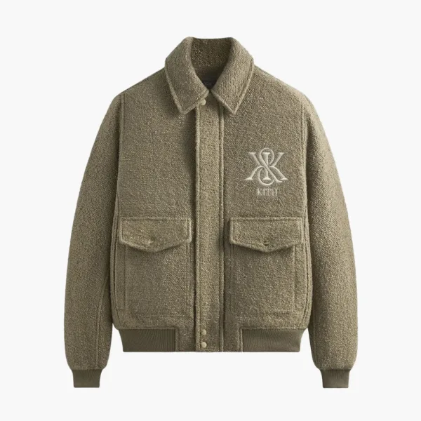 Kith Boucle Hawthorne Flight Jacket Palomino