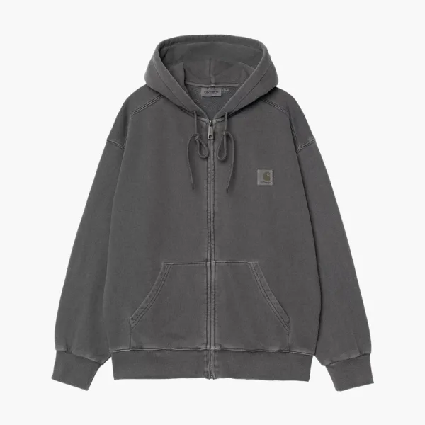 Carhartt WIP Hooded Nelson Zip Jacket Washed Black