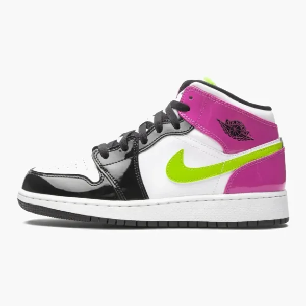 Air Jordan 1 Mid SE GS Cyber Active Fuchsia