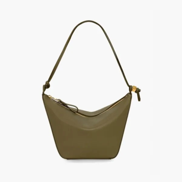 Loewe Mini Hammock Hobo Classic Calfskin Dark Khaki