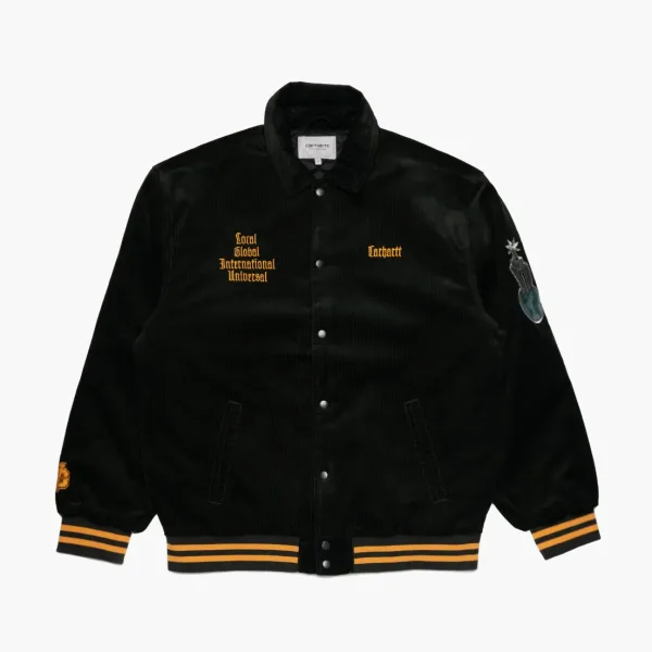 Carhartt WIP Letterman Jacket Dark Cedar
