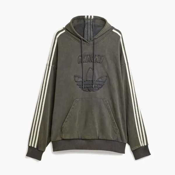 Adidas Originals x Avavav Shoulderless Hoodie Carbon