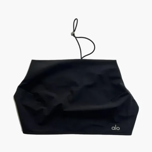 Alo Yoga Cropped Megastar Tank Black