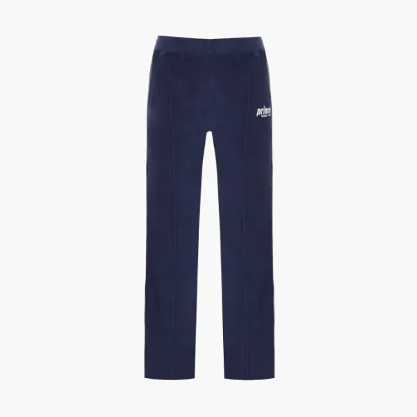 Sporty & Rich Logo-embroidered Terry-cloth Trousers WMNS Marine Blue