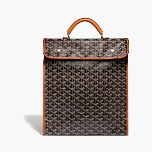 Goyard Saint Leger Backpack Black & Tan