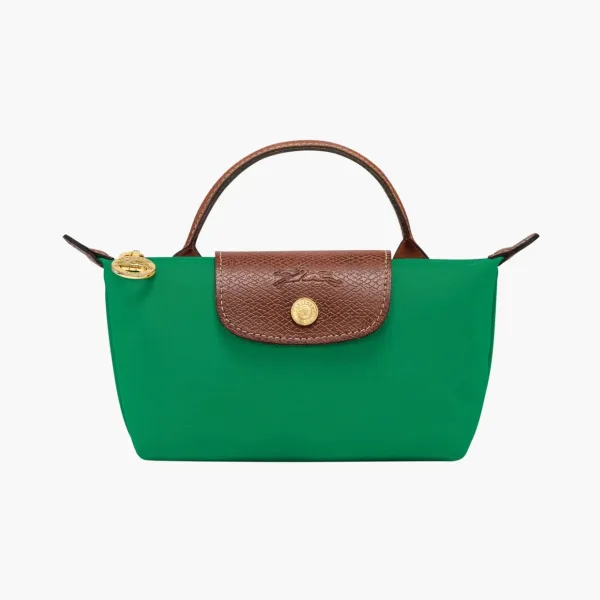 Longchamp Le Pliage Original Pouch With Handle Green